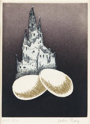 MAN RAY Two color etchings with aquatint from Électro-Magie.